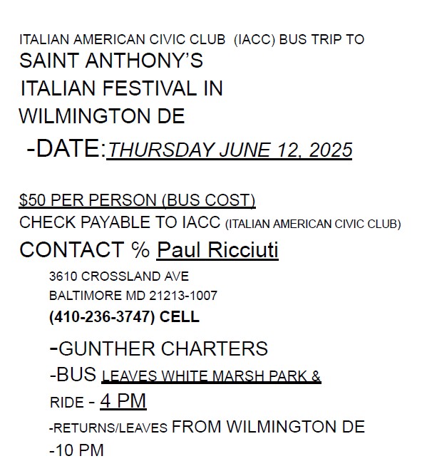 IACC bus trip to St Anthony Festival
