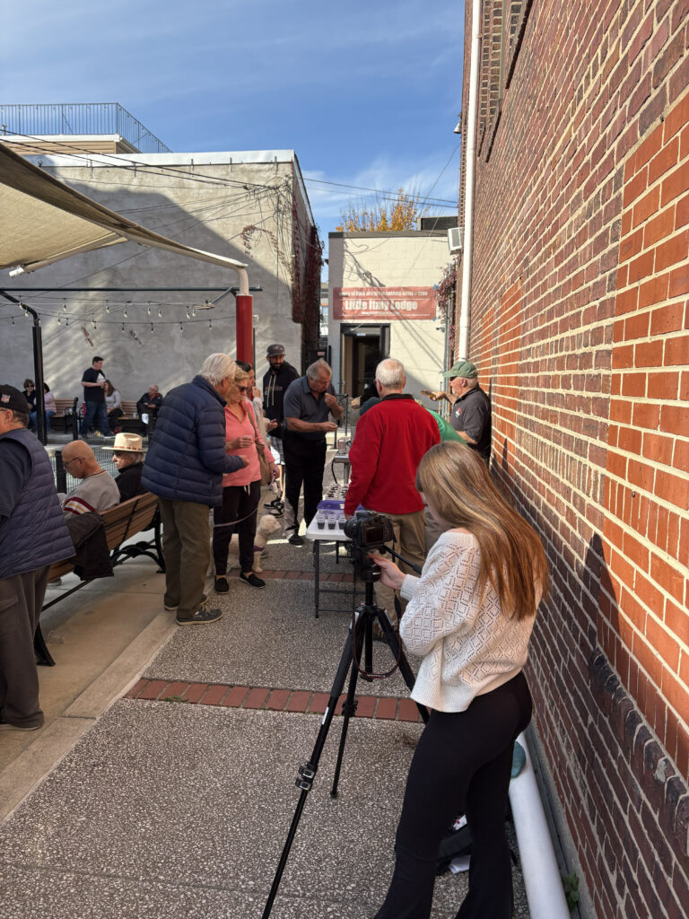 Annie at IACCMD Bocce for school project